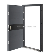 Projeto de pintura à prova de UV portas de aço comercial portas de aço superficial portas de segurança europeu de luxo